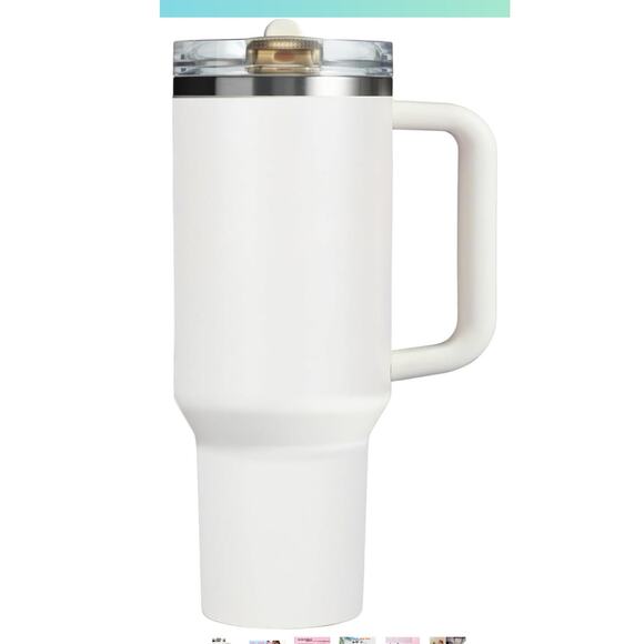 30 oz Tumbler with Handle Detachable Flip Straw Vacuum Insulated Leak Proof - Picture 1 of 6